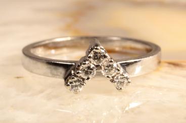 Ring Brillanten Weißgold 585 
