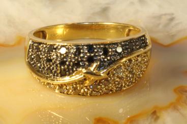Ring farbige Brillanten Gold 585 