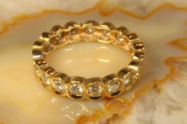Memory Ring 19  Brillanten Gold 585 