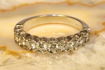 Halbmemory Ring  Platin 950 