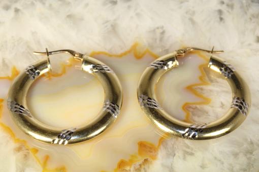 Creolen  Bicolor  Gold 375 