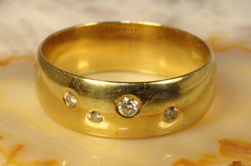 Bandring 4 Brillanten Gold 585 